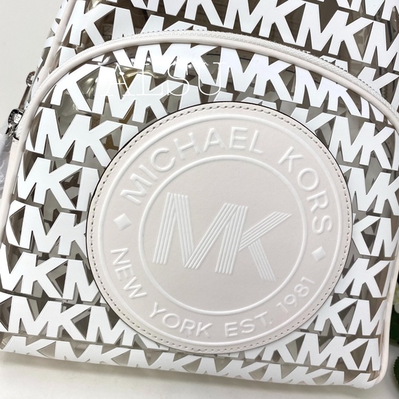 Michael Kors Abbey Backpack Transparent White - Picture 7 of 7